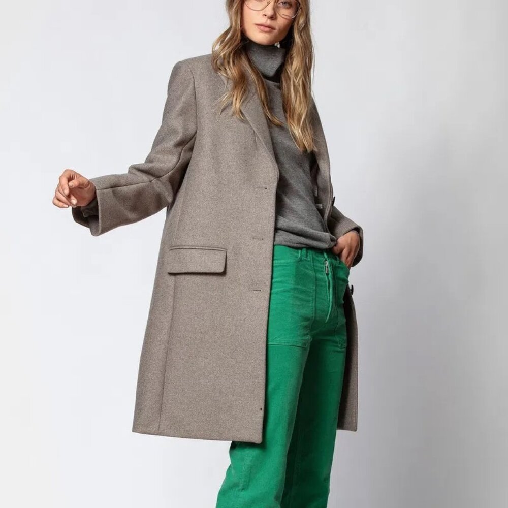 Sublim ZADIG & VOLTAIRE Mumy Coat beige, lapel collar S